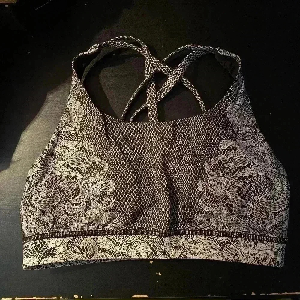 Lululemon Black/ White Sport Bra